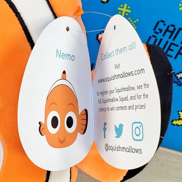 Squishmallow Nemo the Clownfish 10" 2020 UltraSoft Disney Pixar Film Plush - Picture 11 of 12